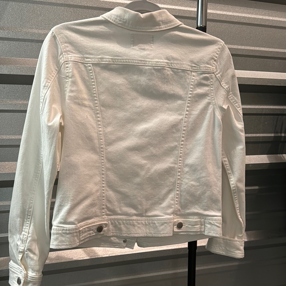White Jean Jacket - Picture 3 of 5